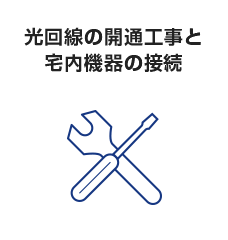 光回線の開通工事と宅内機器の接続